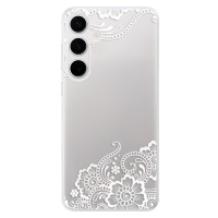 Odolné silikónové puzdro iSaprio - White Lace 02 - Samsung Galaxy S24+