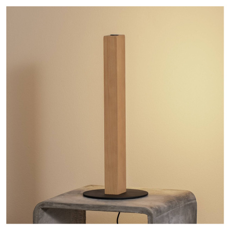 LED stolná lampa Teo, buk, 42 cm, dotykový stmievač TK Lighting