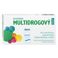 Biogema Multidrogový test na stanovenie drog v moči 5 parametrový