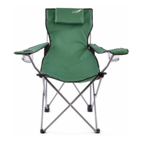 Divero 35213 Skladacia kempingová stolička s vankúšikom - zelená