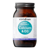 VIRIDIAN Nutrition High Potency Calcium & D3 90 kapsúl