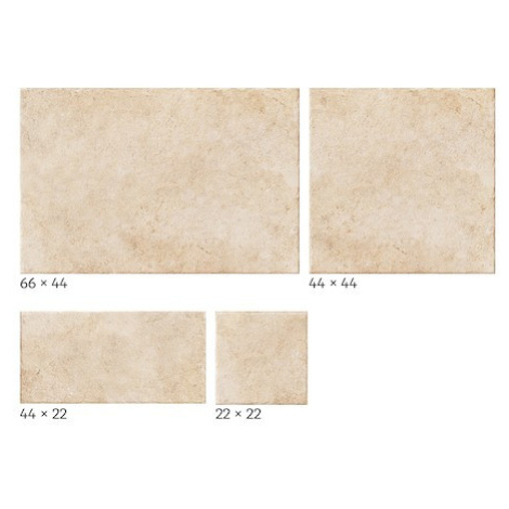 Dlažba Realonda Modular Borgogna beige 44x66, 44x44, 22x22, 22x44 cm mat MBORGBE