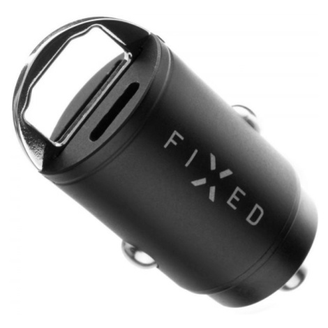 FIXED FIXCC30M-CU-BK AUTONABIJACKA S USB-C A USB-A VYST. V MINI. PREVEDENI, CIERNA