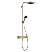 Hansgrohe Pulsify S, Showerpipe 260 1jet s termostatom ShowerTablet Select 400, kartáčovaný bron