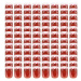 Zaváracie poháre s bielo-červenými viečkami 96 ks 230 ml