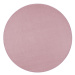 Kusový koberec Nasty 104446 Light-Rose Rozmery koberca: 200x200 kruh