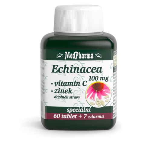 MEDPHARMA Echinacea 100 mg + vitamín C + zinok 67 tabliet