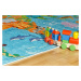 Detský kusový koberec Torino kids 233 WORLD MAP Rozmery koberca: 80x120