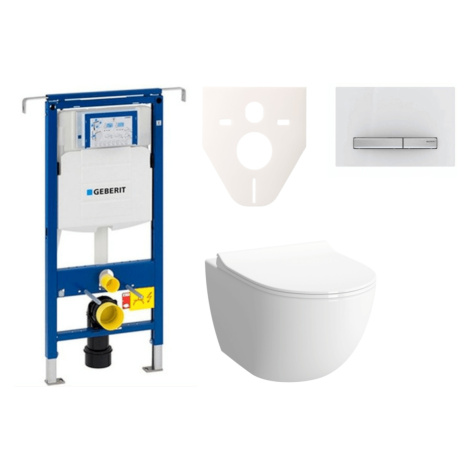 Cenovo zvýhodnený závesný WC set Geberit do ľahkých stien / predstenová montáž + WC Vitra Vitra 