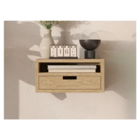 uStolarzy Drevený závesný nočný stolík v scandi štýle HYLLE prírodný Zvoľte kvalitu dreva: 1. Du