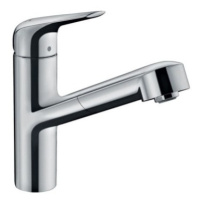 Drezová batéria Hansgrohe Focus s vyťahovacou sprškou chróm 71829000