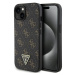 Kryt Guess GUHCP15SPG4GPK iPhone 15 6.1" black hardcase 4G Triangle Metal Logo (GUHCP15SPG4GPK)