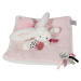 Plyšový zajačik na maznanie Happy Blush Doudou et Compagnie ružový 25 cm v darčekovom balení od 