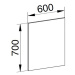 Mereo Mereo, Zrkadlo 600x700x20 mm, MER-CN692