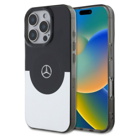 Mercedes PC/TPU Double Layer MagSafe Zadný Kryt pre iPhone 16 Pro Max Black/Silver