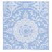 Vonkajší koberec PP modrá Dekorhome 160x230 cm,Vonkajší koberec PP modrá Dekorhome 160x230 cm