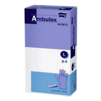 AMBULEX Vyšetrovacie a ochranné rukavice L fialové 100 ks