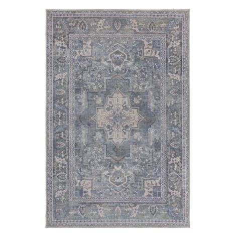 Zelený umývateľný koberec s prímesou recyklovaných vlákien 160x230 cm Windsor – Flair Rugs