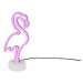 Biela LED stolová lampa (výška 29 cm) Flamingo - Trio