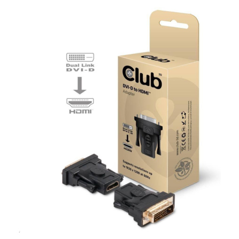 Club3D Pasívny adaptér DVI-D na HDMI 1.3 (M/Ž)