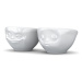Biele porcelánové šálky v súprave 2 ks 100 ml Grinning & Kissing – 58products