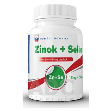 DOBRÉ ZO SLOVENSKA Zinok 15 mg + Selén 50 µg 100 + 20 tabliet ZADARMO