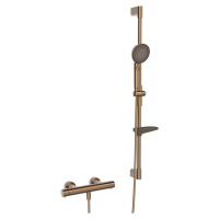 Sprchová batéria Hansa Prisma so sprchovacím setom 150 mm brúsený bronz 4813043181