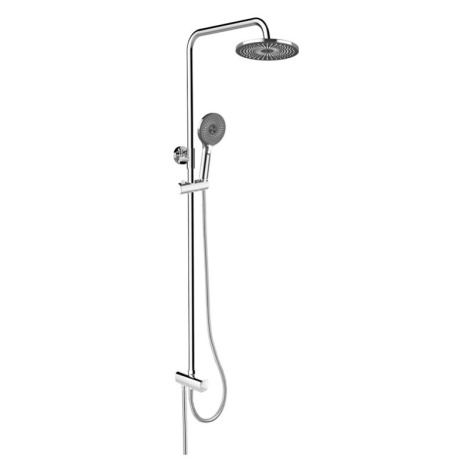 Mereo, Sprchový set s tyčou, čierna hlavová sprcha a trojpolohová ručná sprcha CB95001SB1 CB9500