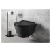 SAPHO - AVVA závesná WC misa, Rimless, 35,5x53cm, čierna matná 100314-110