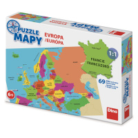 Dino PUZZLE MAPY EVROPA 69 Puzzle