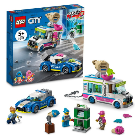 LEGO® City 60314 Policajná naháňačka so zmrzlinárskym vozidlom