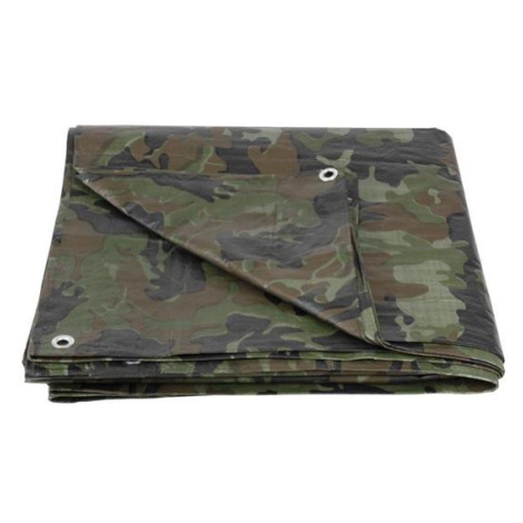 Tarpaulin plachta Khaki 2x4 m, 80 g/m, zakrývacia, oliva/kamufláž