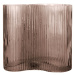 Hnedá sklenená váza PT LIVING Wave, výška 18 cm