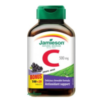 Jamieson Vitamín C 500 mg tablety na cmúľanie s príchuťou hrozna 100 + 20 tbl ZDARMA