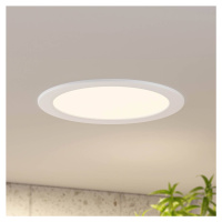 Prios LED vstavané svietidlo Cadance, biele, 24 cm, stmievateľné
