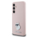 Karl Lagerfeld Liquid Silicone Metal Choupette Zadný Kryt pre Samsung Galaxy S23 FE Pink