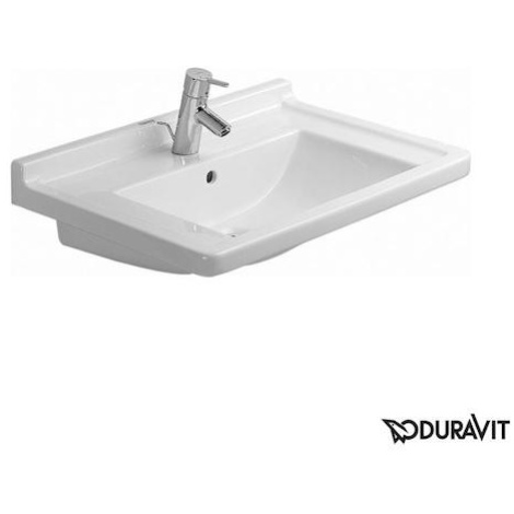 Umývadlo Duravit Starck 3 70x49 cm otvor pre batériu, s prepadom 0304700000