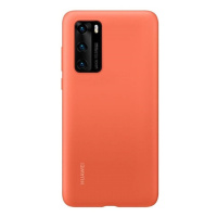 Huawei P40, silikónové puzdro, oranžové, továrenské