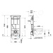 DURAVIT - DuraSystem Predstenová inštalácia Standard pre závesné WC, 115 cm, pre SensoWash WD101