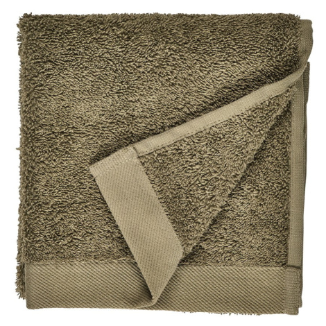 Olivovozelený uterák z froté bavlny Södahl, 60 x 40 cm