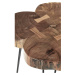Odkladací stolík s doskou z akácie 50x50 cm Nandri – Premier Housewares