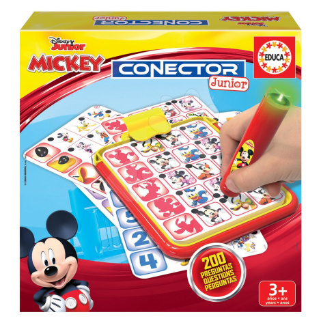 Detská spoločenská hra Mickey and Minnie Disney Conector junior Educa 40 kariet a 200 otázok a i