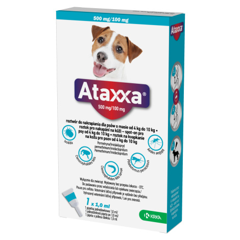 ATAXXA pre psov 500mg/100mg (4 - 10kg) 1 ml