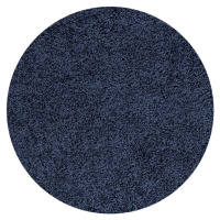Kusový koberec Life Shaggy 1500 navy kruh Rozmery koberca: 200x200 kruh