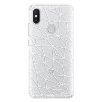 Silikónové puzdro iSaprio - Abstract Triangles 03 - white - Xiaomi Redmi S2