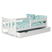 HL Detská posteľ so zábranou 80x160 Marinella - biela