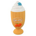 Hračka DF Latex pohár zmrzlinový so zvukom oranžová 15cm