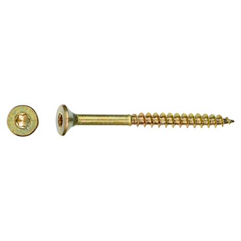 Uni skrutky so zápust. hlavou TX15 čiastočný závit žlto pozink. 3,5x35 mm, 200ks