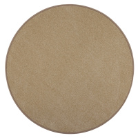 Kusový koberec Eton béžový 70 kruh - 200x200 (průměr) kruh cm Vopi koberce