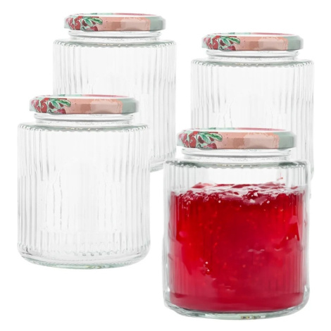 Altom Zavárací pohár s viečkom a etiketou 450 ml, 4 ks, 450 ml